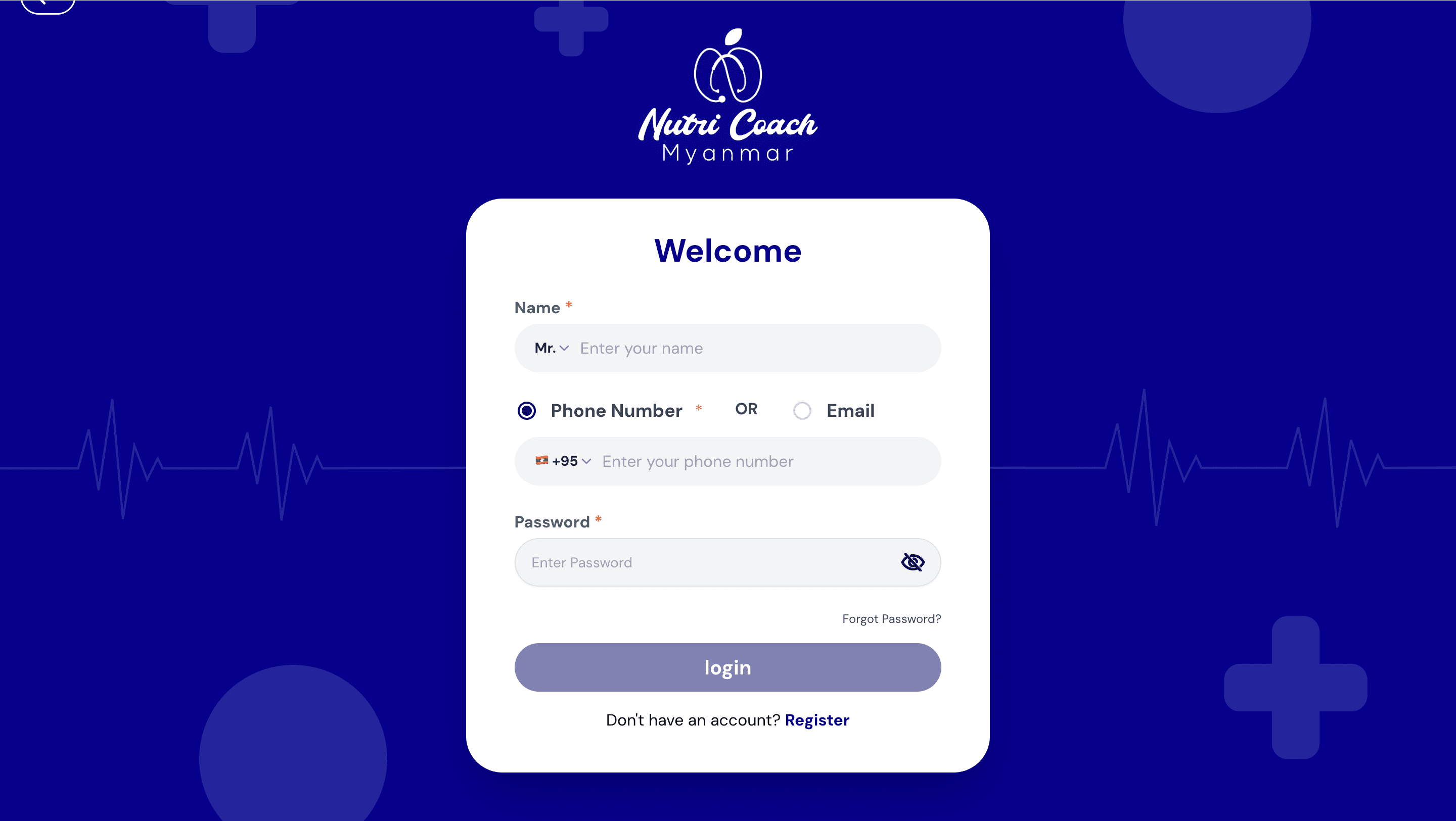 Nutricoach Myanmar — Wellness & Healthcare Web App screenshot 2